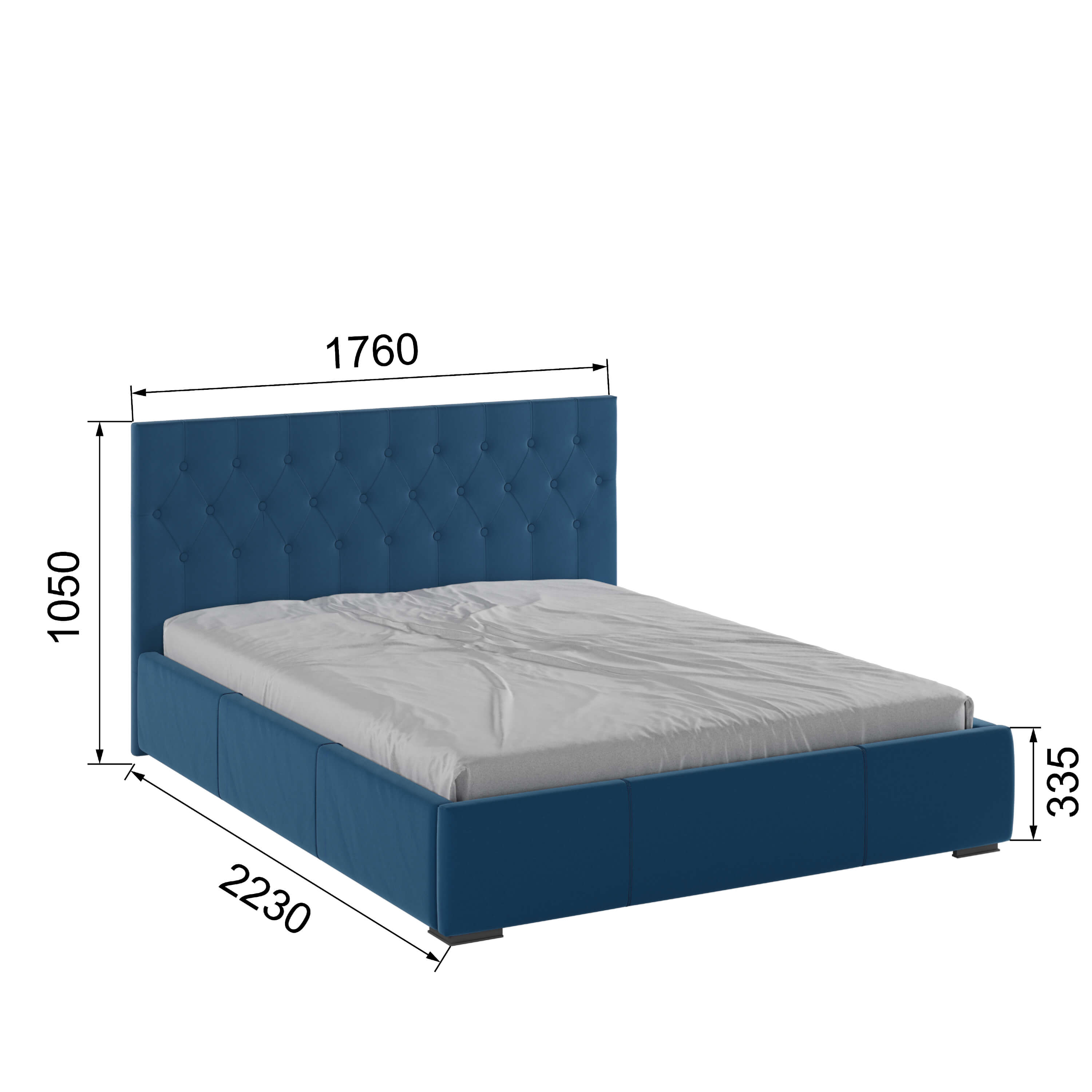 Корпус Октавия интерьерной кровати (1,6м) атлантида ромб