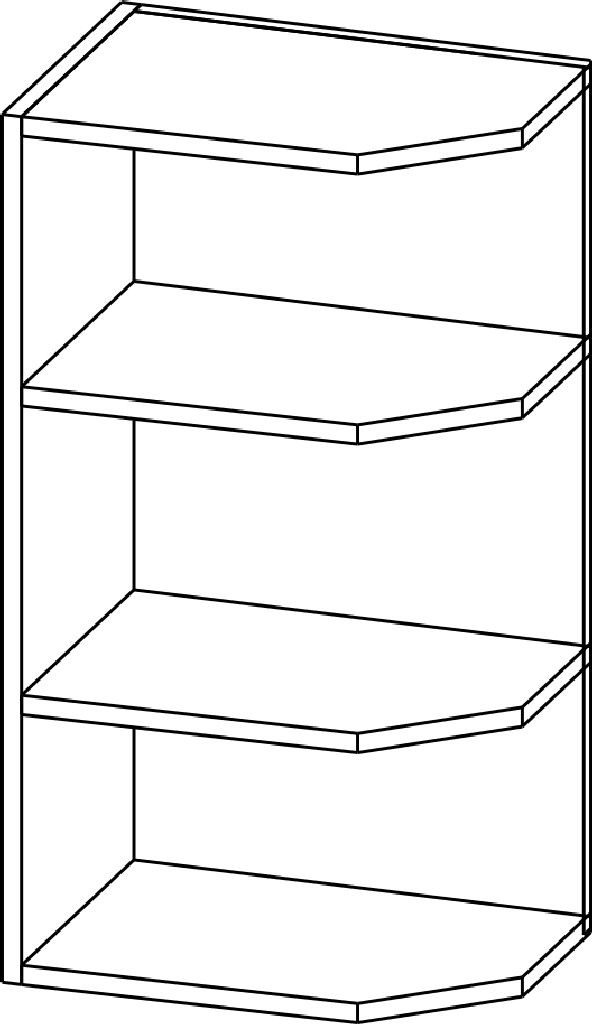 Шкаф торцевой Ш400т/720