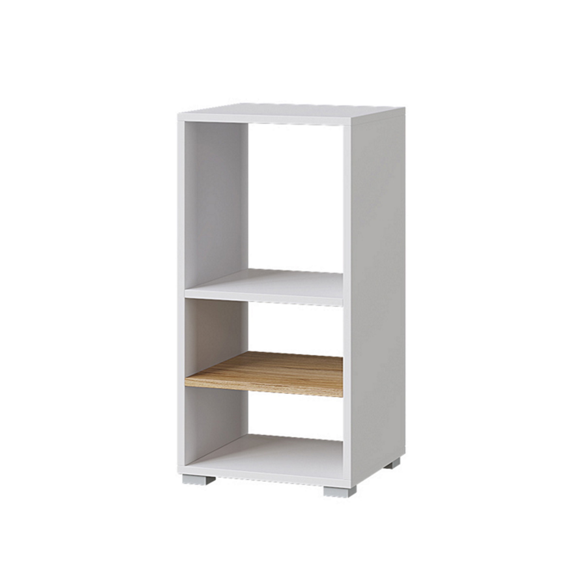 "Лайт" Стеллаж Бокс 2 (Белый - дуб золотой)