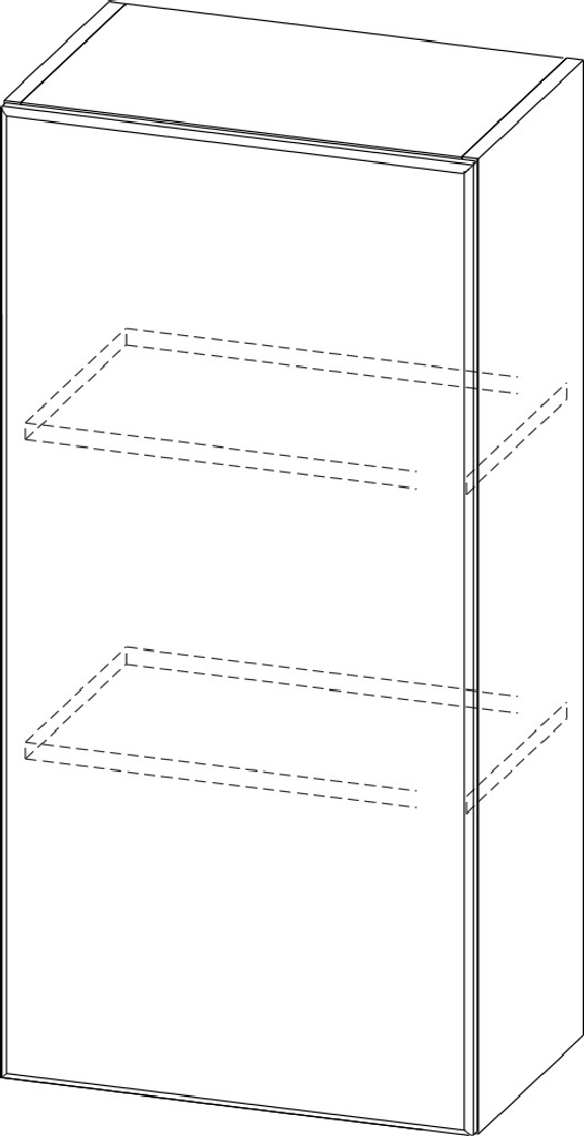 Шкаф навесной "Вельвет" Ш450/912