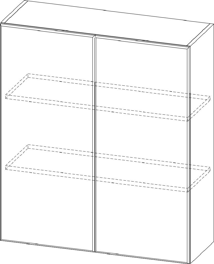 Шкаф навесной "Прованс" Ш800/912