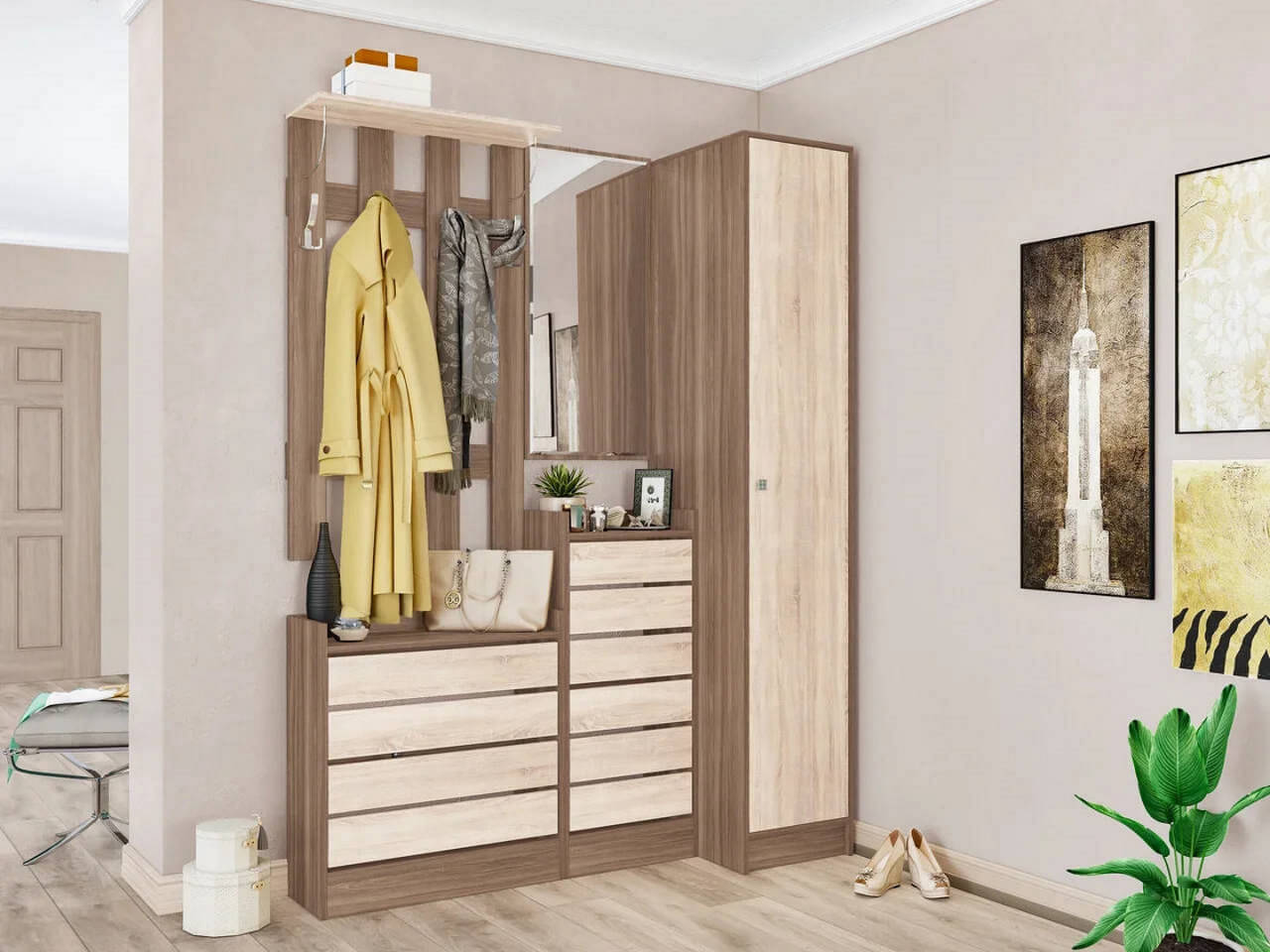 Модульная прихожая Ямайка ТЭКС