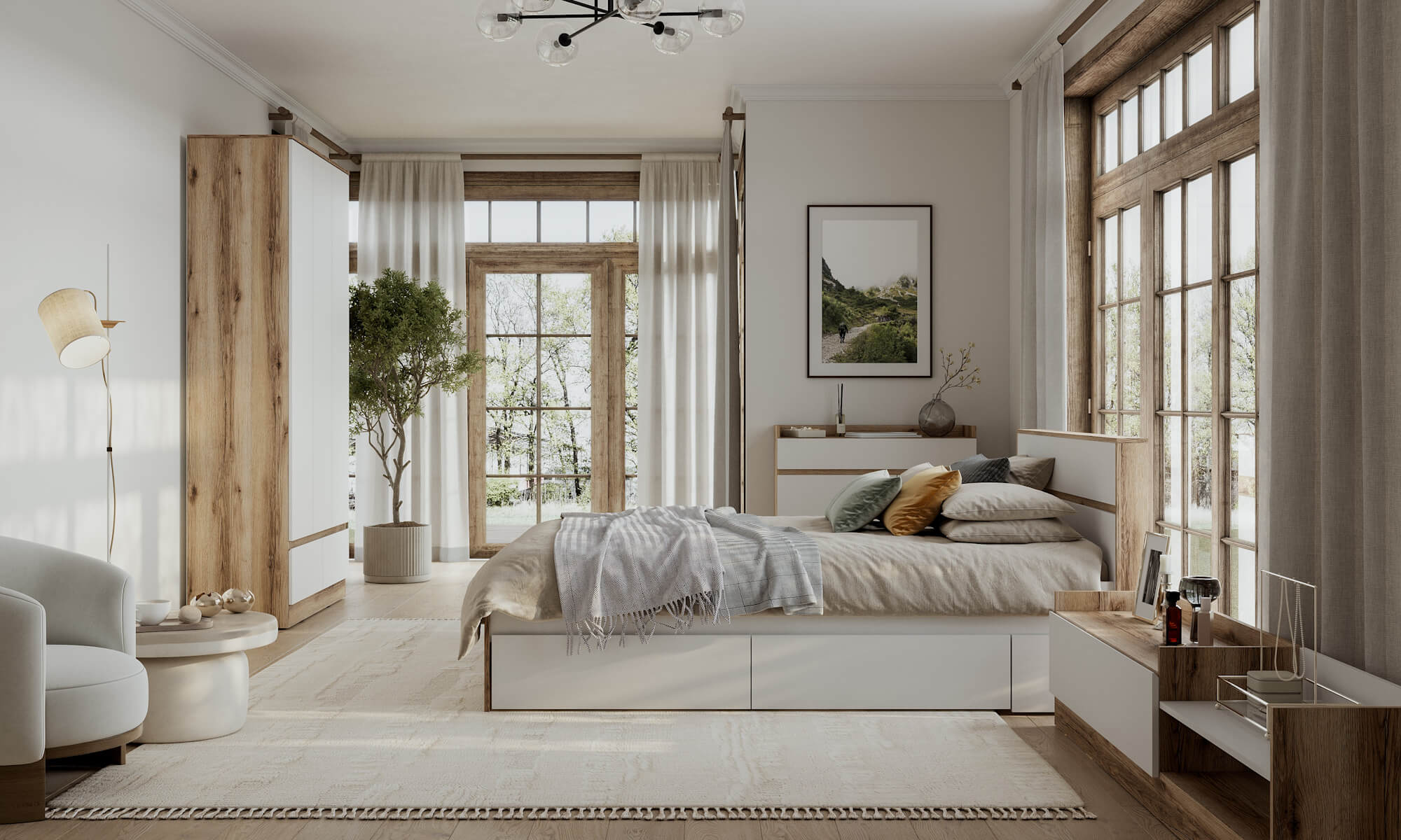 Модульная спальня "Брауни" СТМ