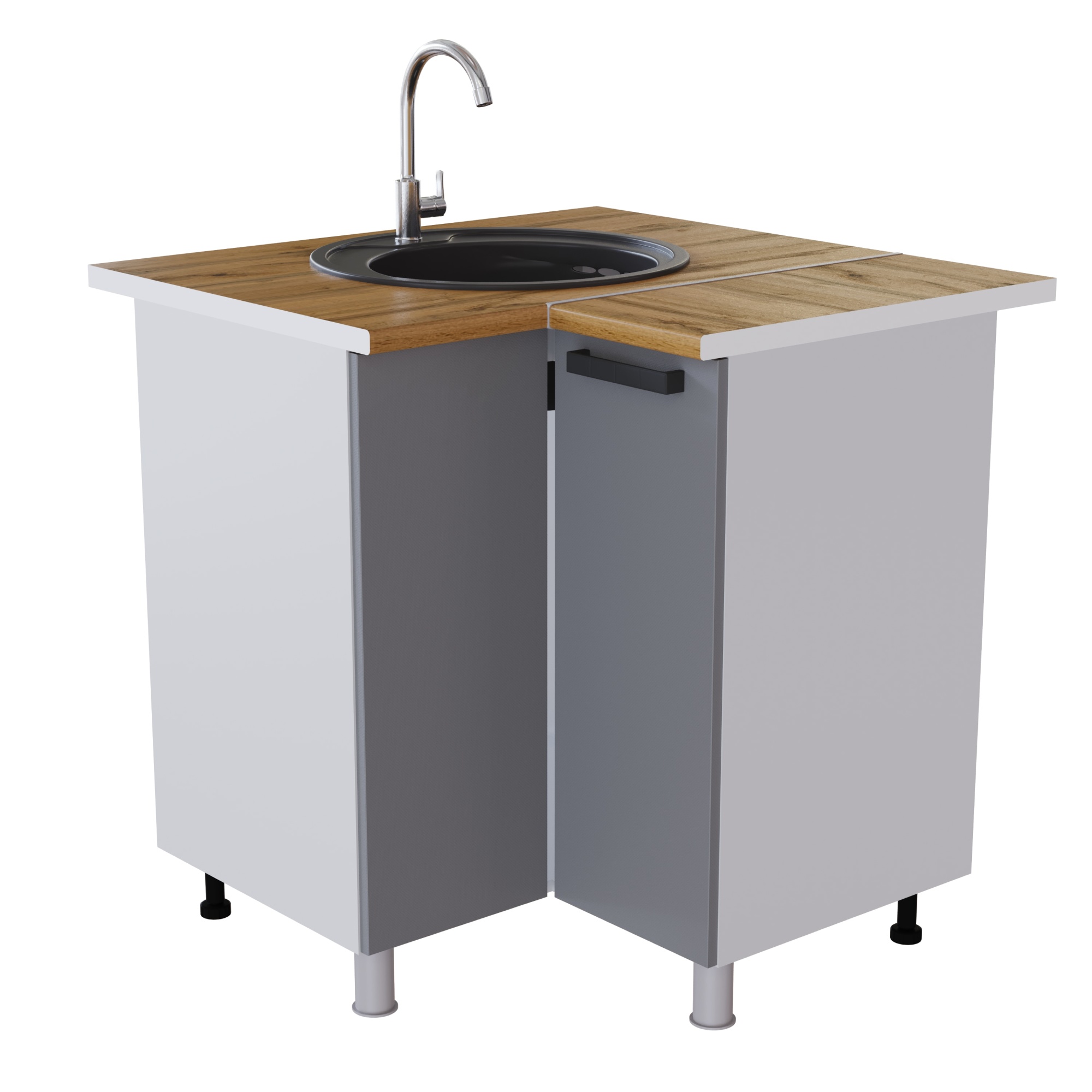 Стол 850 угловой "Марбл" УМП