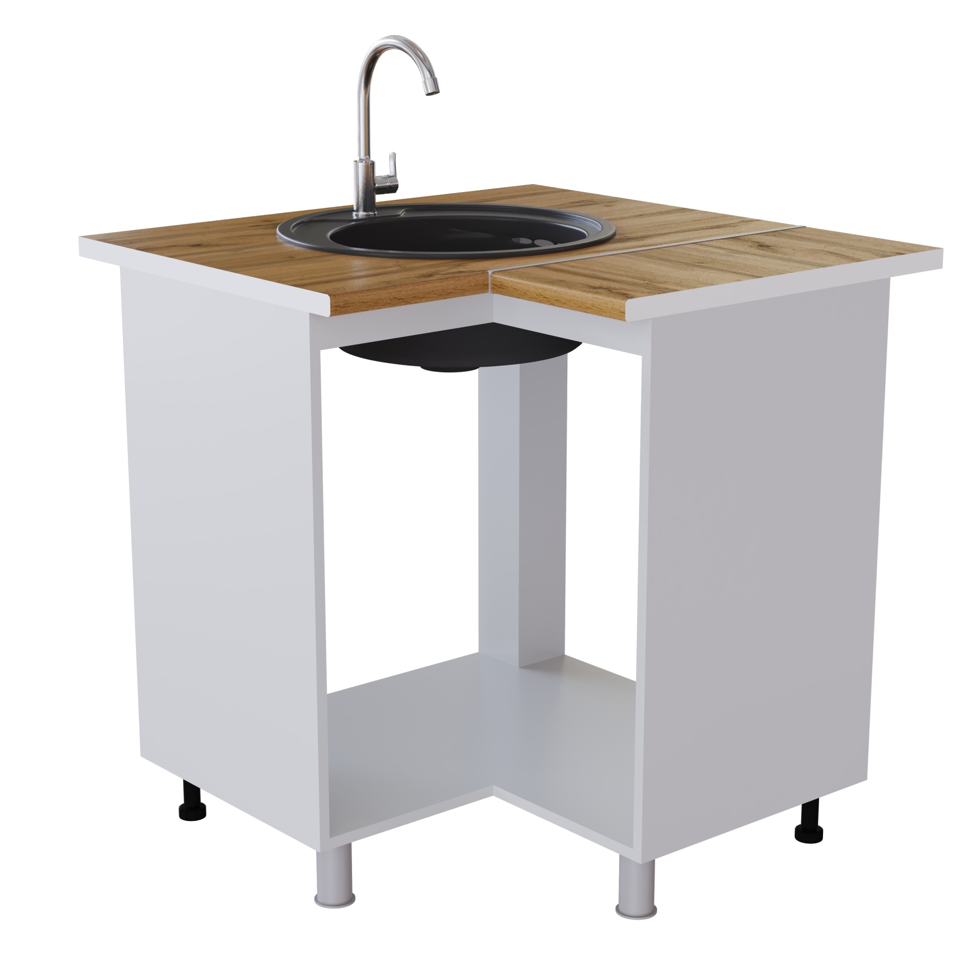 Стол 850 угловой "Марбл" УМП