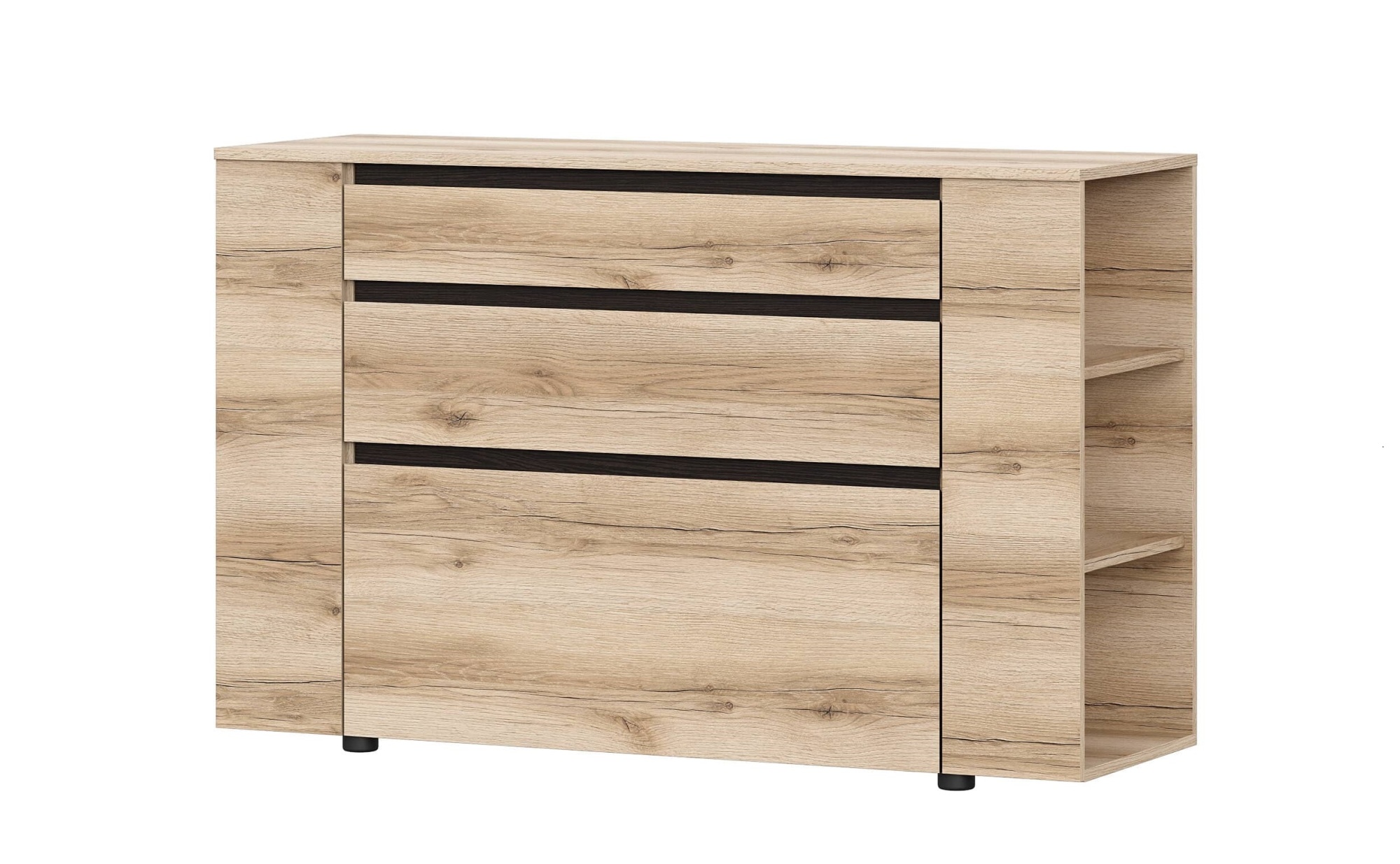 МС "Берген" Комод (Дуб Венге/Дуб Делано) серия 3