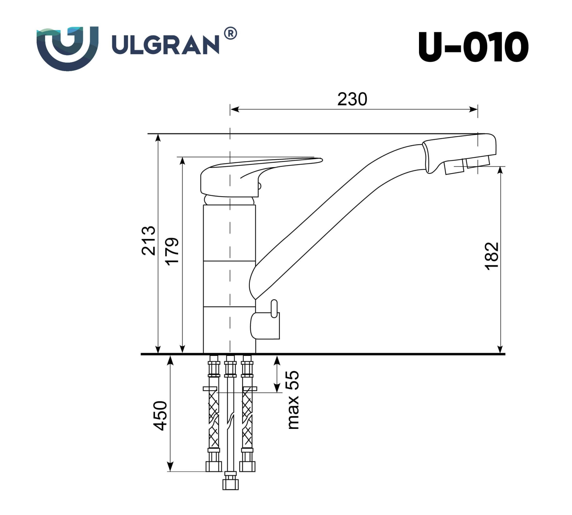 Смеситель ULGRAN U-010