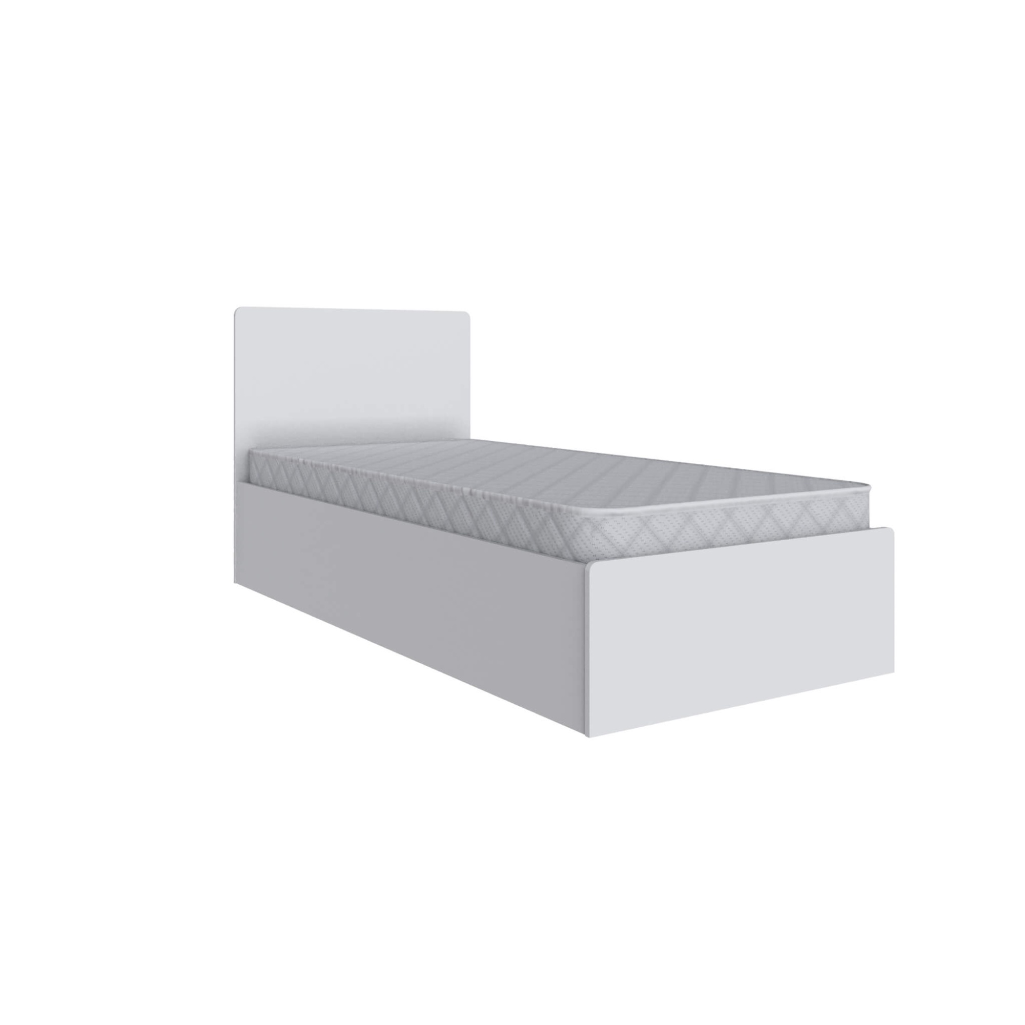 Спальня Мадрид корпус кровати МД-1 (0,9) белый